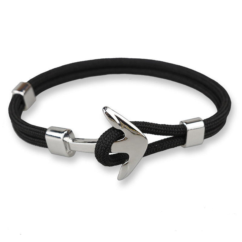 The Voyager: Titanium Steel Nautical Anchor Bracelet