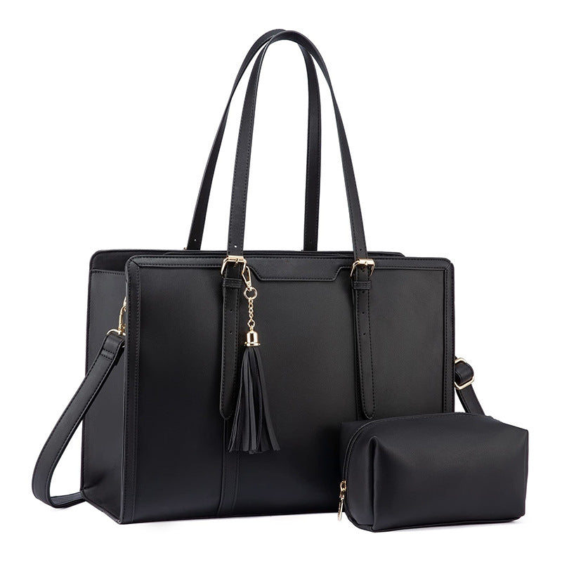 The Duo: Minimalist Laptop Tote & Vanity Set
