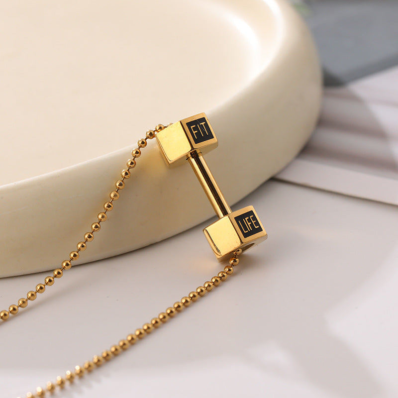 Gold Yaling Pendant Necklace | Premium Titanium Collection