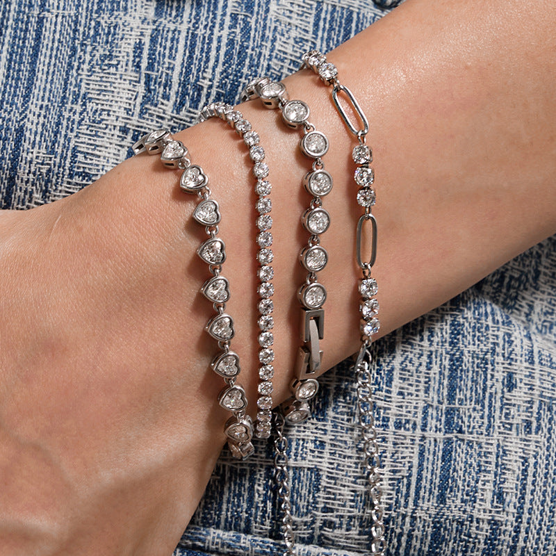 316L Eternal Knot Zircon Bracelet
