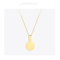 Mirror titanium steel necklace pendant