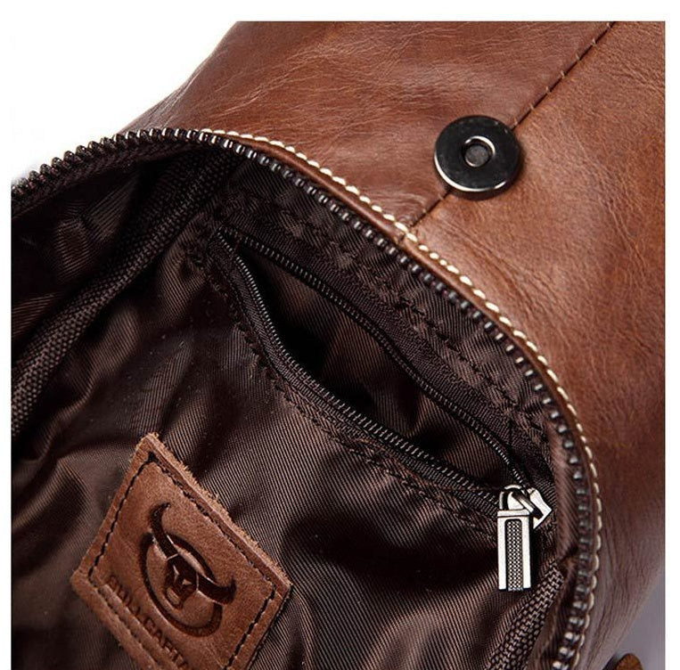The Voyager: Vintage Leather Chest & Crossbody Bag