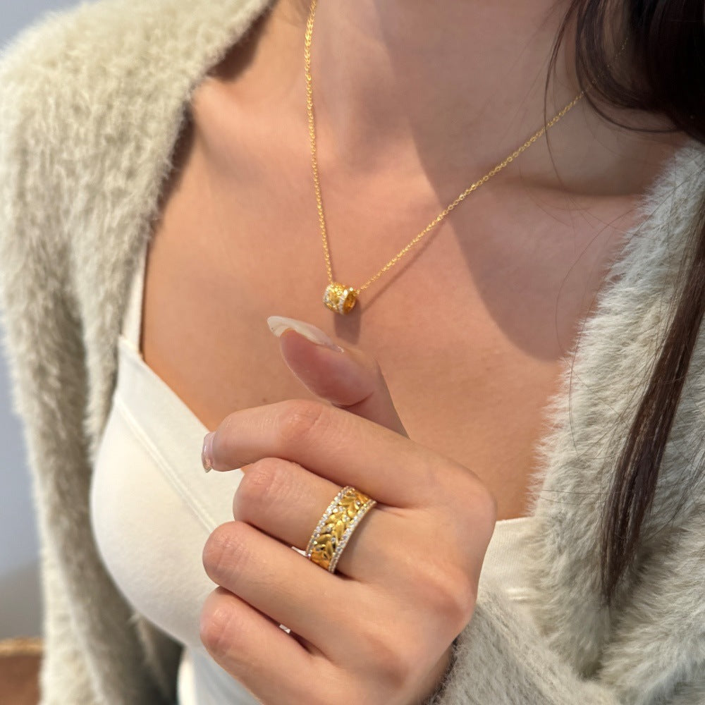 Parisian Vintage: Brushed 925 Sterling Silver Geometric Series