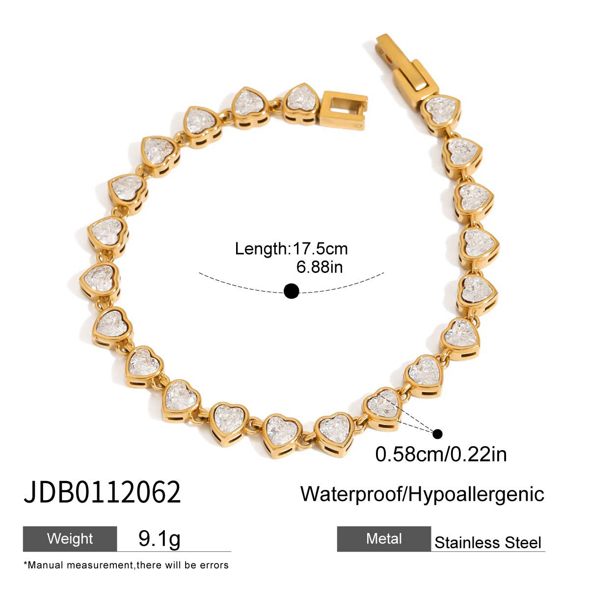 316L Eternal Knot Zircon Bracelet
