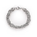 The Titanium Core: Polished Unisex Link Bracelet
