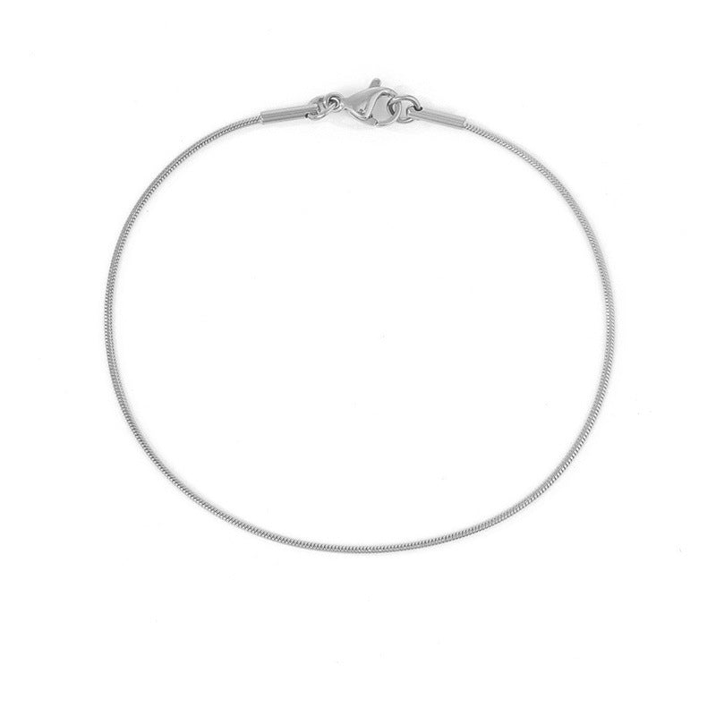 The Liquid Silk: Minimalist Snake Chain Bracelet