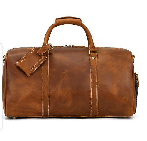 The Grand Heritage: Crazy Horse Leather Retro Duffel