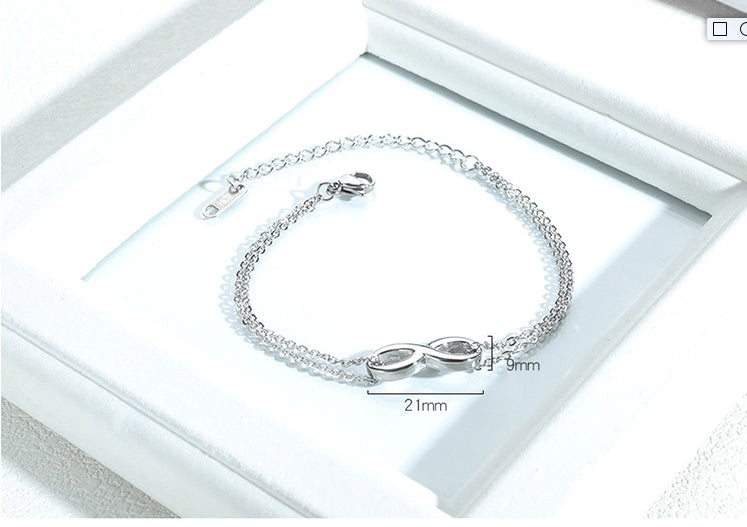 Infinite Bond: The Titanium Infinity Chain Bracelet