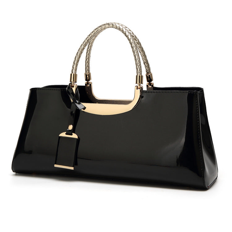 The Jet-Setter: Noble Patent Leather Satchel