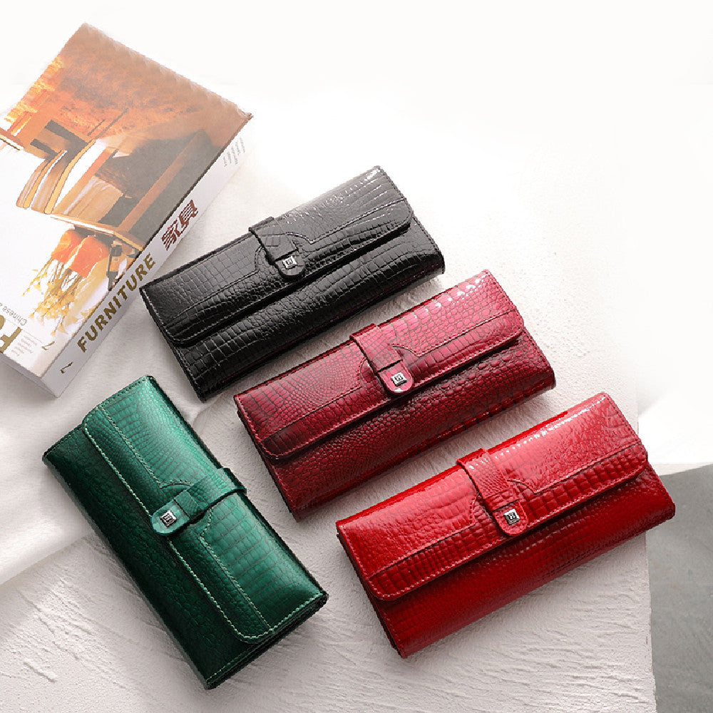The Signature Gloss: Genuine Leather Wallet