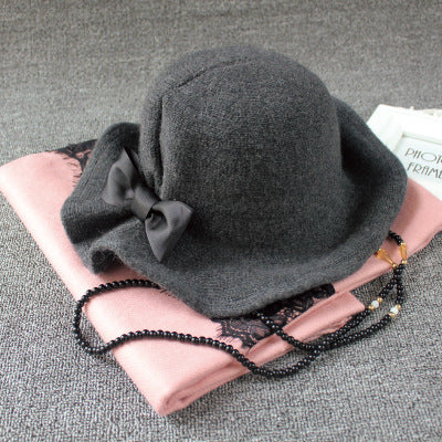 British Heritage: The Elegant Bowler Basin Hat with Bow Detail