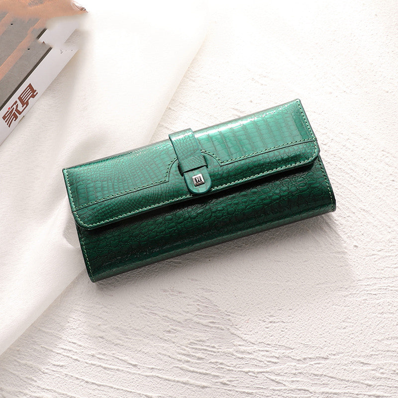 The Signature Gloss: Genuine Leather Wallet