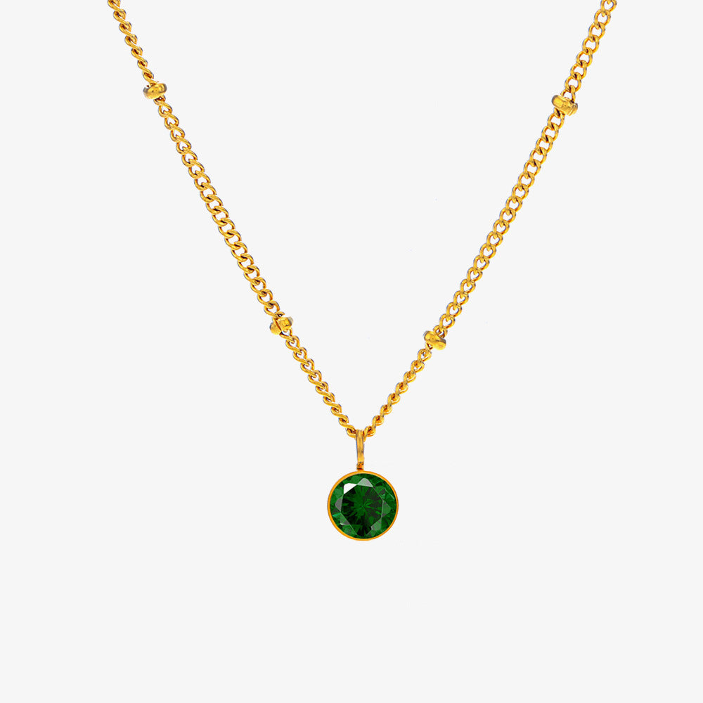 December Titanium Steel Necklace