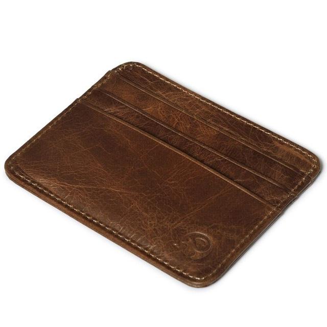 The Minimalist: Genuine Leather Essential Cardholder