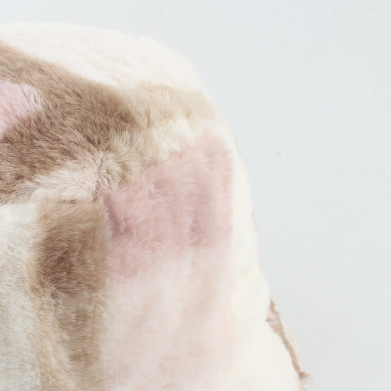 Arctic Chic: The Plush Plaid Flannel Basin Hat