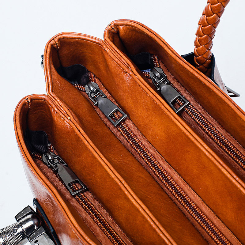 The Legacy: Oil-Wax Boston Pillow Bag