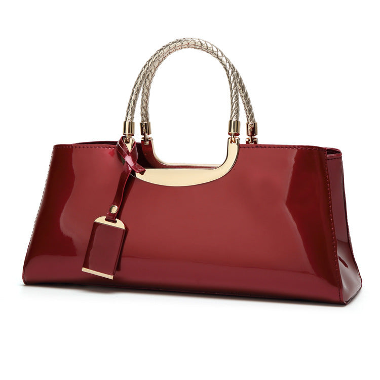 The Jet-Setter: Noble Patent Leather Satchel
