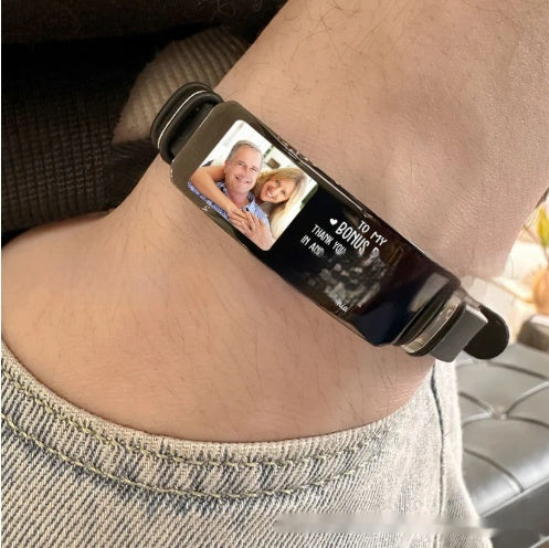 The Identity: Customizable Silicone & Titanium Steel Bracelet