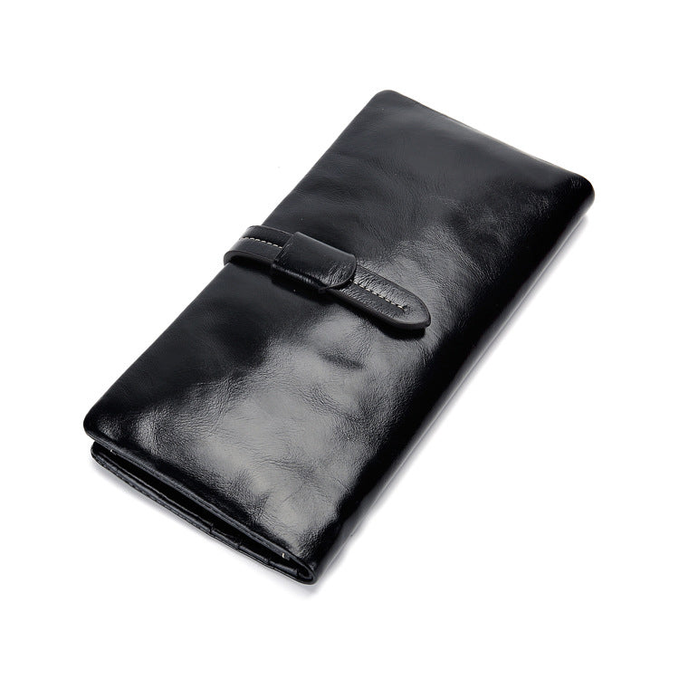 The Archivist: Hand-Stitched Leather Bi-Fold Wallet