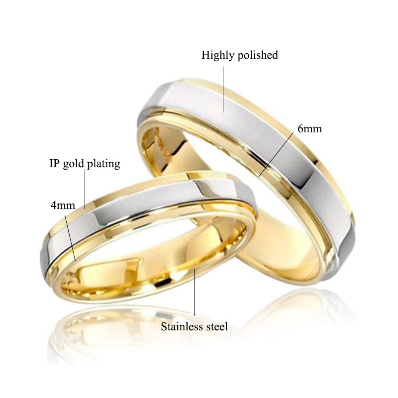 Infinite Union: 316L Premium Steel Couple’s Band