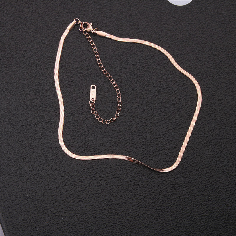Fluid Snake Chain Necklace | Premium Titanium Collection