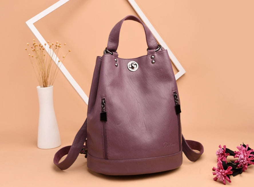 The Muse: Soft Leather Bucket Bag