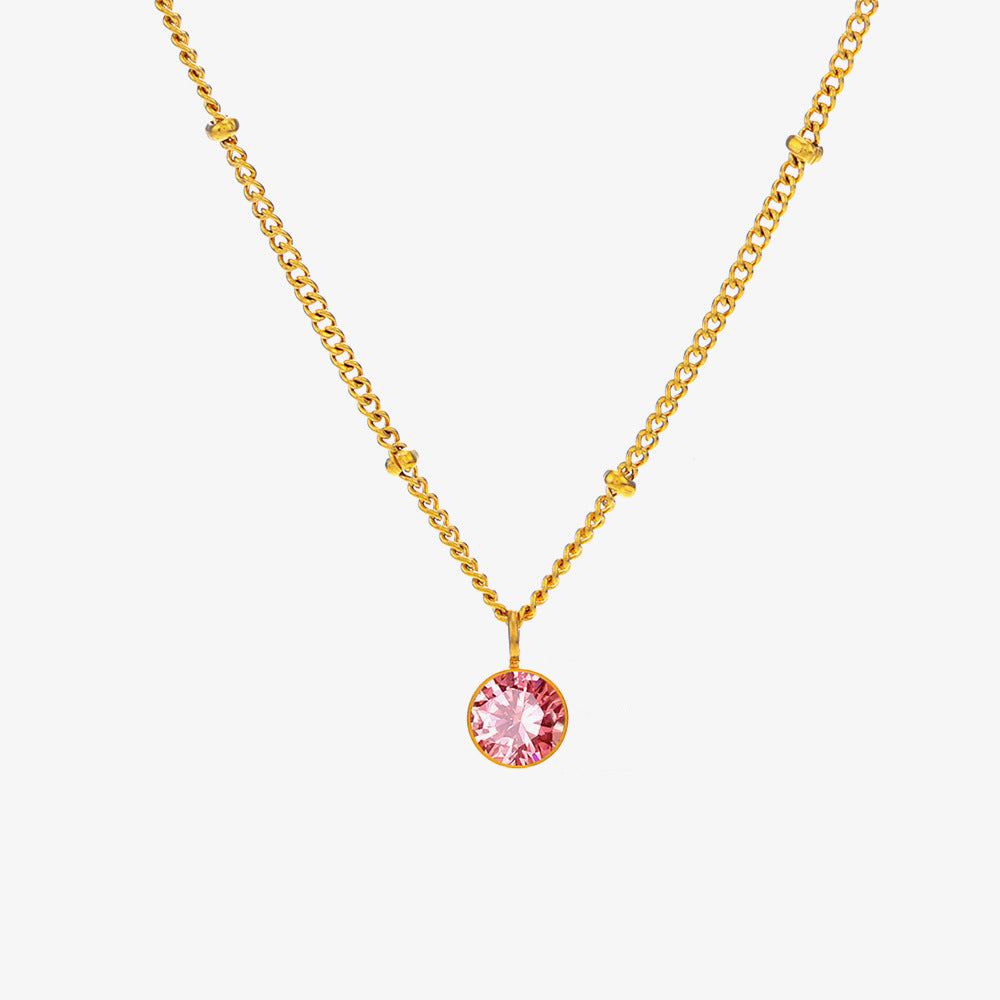 December Titanium Steel Necklace