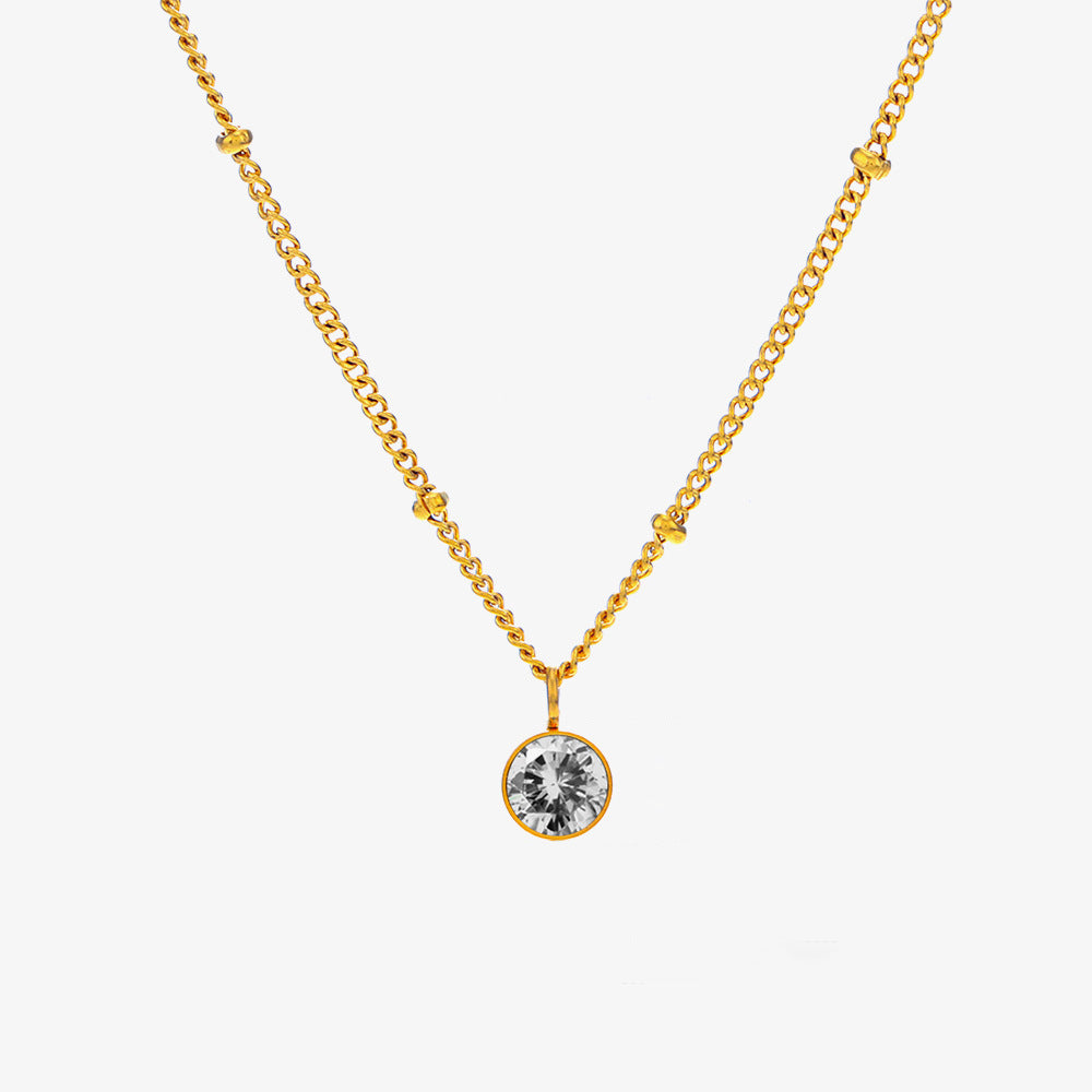 December Titanium Steel Necklace