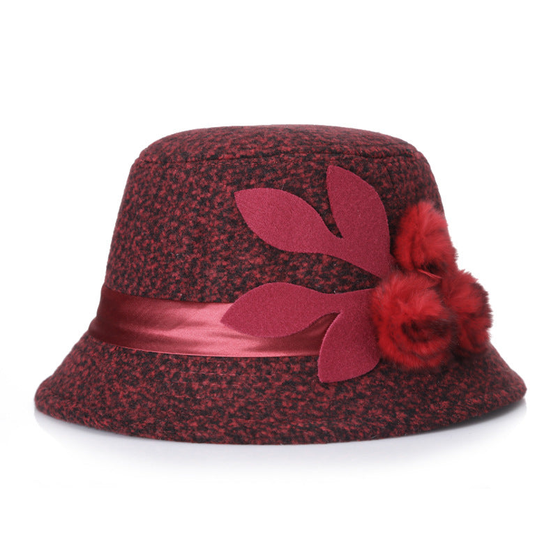 Bohemian Muse: The Floral Felt Basin Hat
