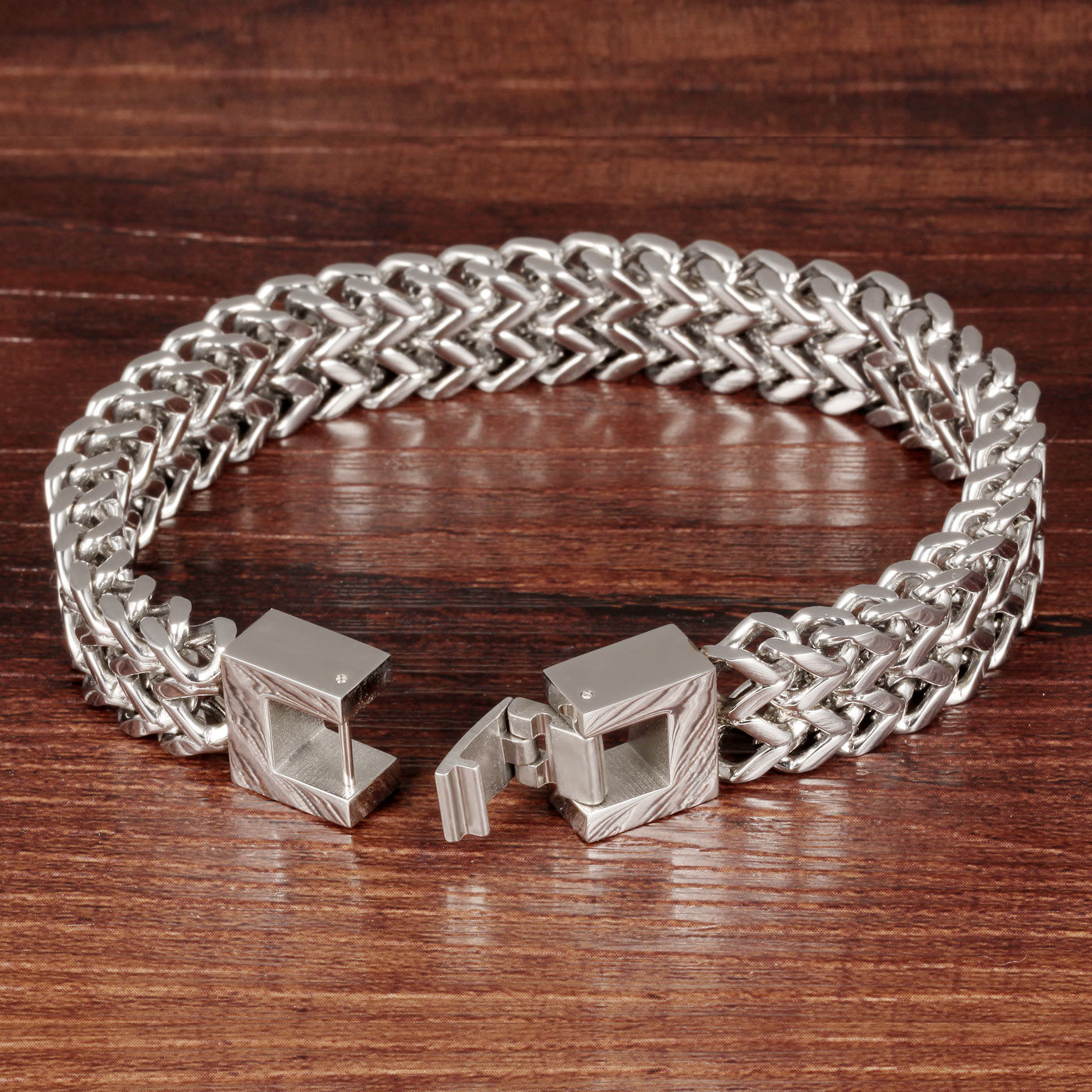 The Titan Bold: 12mm Industrial Titanium Steel Bracelet