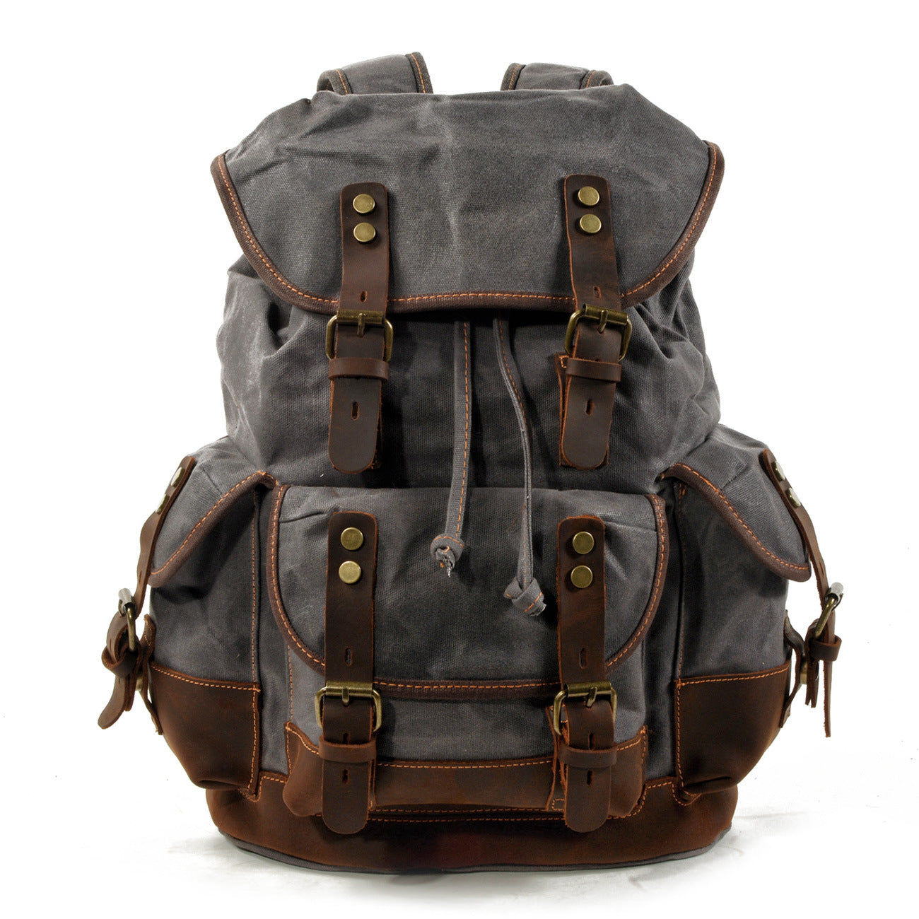 The Expedition: Waxed Canvas & Heritage Leather Rucksack