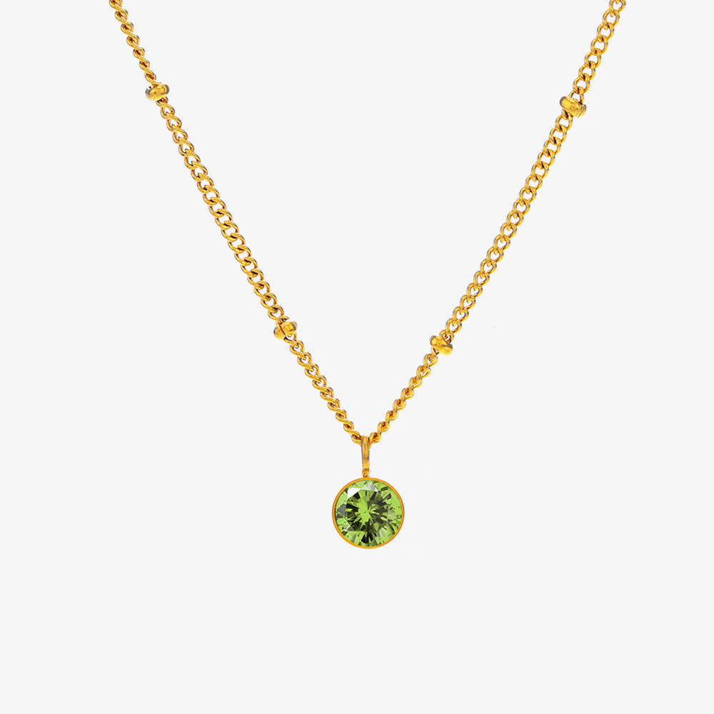 December Titanium Steel Necklace