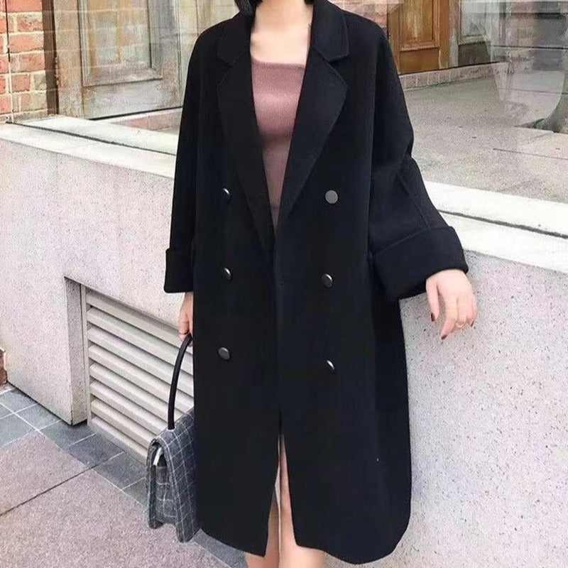 Coco Twoce Elite: Cashmere-Soft Structured Woolen Coat