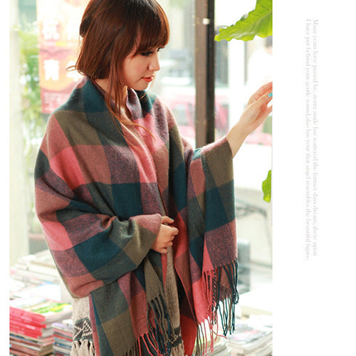 Coco Twoce Street-Chic: Oversized Cashmere-Touch Printed Scarf (200x60cm)