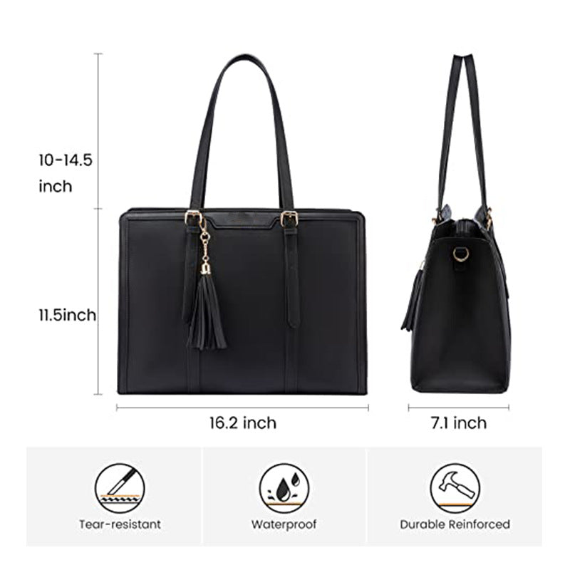 The Duo: Minimalist Laptop Tote & Vanity Set