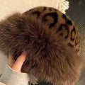 Wild Elegance: The Hand-Embroidered Leopard Mongolian Hat