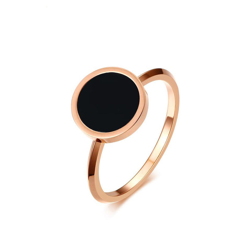 Women’s Round Epoxy Titanium Ring