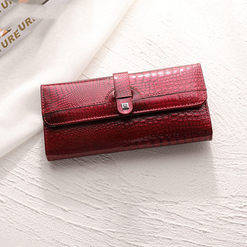 The Signature Gloss: Genuine Leather Wallet