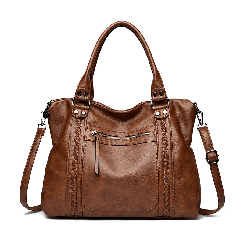 The Heritage Square: Vintage Genuine Leather Crossbody & Shoulder Bag