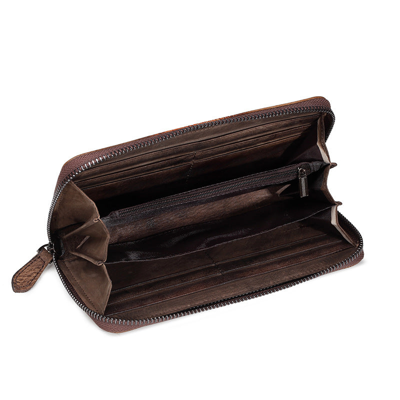 The Nomad: Checkered Heritage Zip-Around Wallet