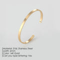 Pure Harmony: Smooth Titanium Couple’s Bangle