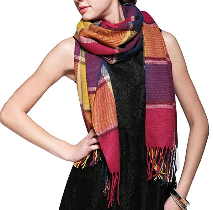 Coco Twoce Street-Chic: Oversized Cashmere-Touch Printed Scarf (200x60cm)