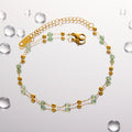 The Emerald Serenity – Handmade Natural Jade & Titanium Necklace