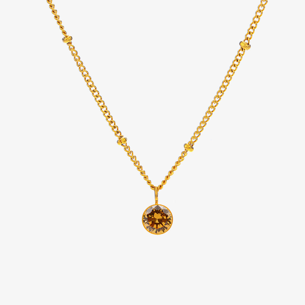 December Titanium Steel Necklace