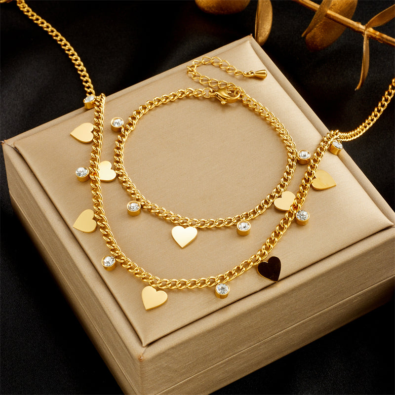 Glossy Love Titanium Steel Necklace