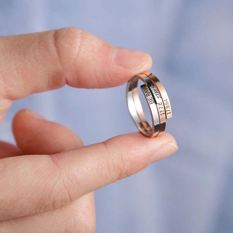 Signature Essence: Customizable Glossy Titanium Band