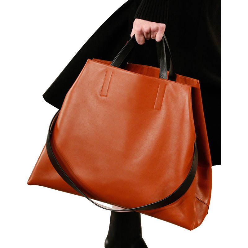 The Prism: Color-Block Leather Bucket Bag