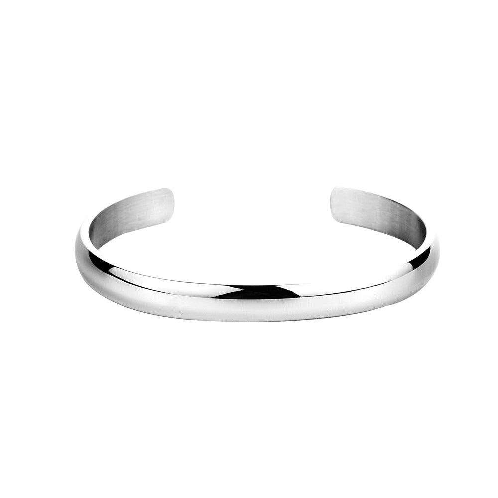 The Essential Glow: 7mm Polished C-Shape Cuff