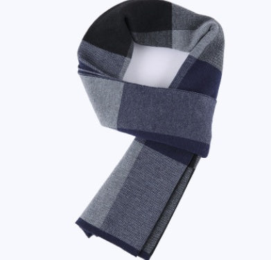 Artisanal Heritage: The Jacquard Wool Plaid Scarf