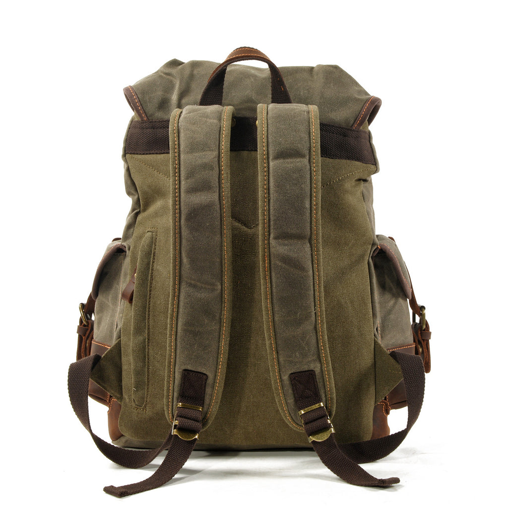 The Expedition: Waxed Canvas & Heritage Leather Rucksack